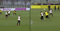 Usain Bolt scores perfect goal and pulls off nutmeg in Borussia Dortmund training session