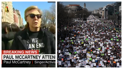 Paul McCartney makes heartfelt plea to end gun violence at #MarchForOurLives rally