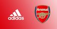 The first glimpse of how a new adidas Arsenal kit might look has been revealed