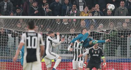 The entire Juventus Stadium gave Cristiano Ronaldo a standing ovation after he scored this worldie