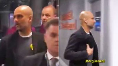 Leaked footage shows livid Pep Guardiola slagging off Liverpool staff