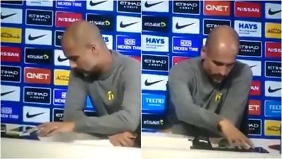 Pep Guardiola’s obsessive organisation of reporters’ phones speaks volumes