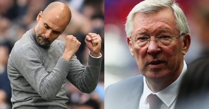 Alex Ferguson’s reaction to Manchester City goal sums up Manchester United’s first half