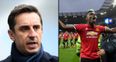 Gary Neville sent the perfect WhatsApp group chat message at half time during the Manchester derby