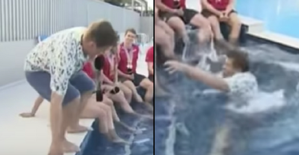 BBC Breakfast presenter accidentally falls into swimming pool live on TV