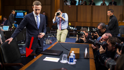 Mark Zuckerberg testified to congress using a booster seat and we have some theories