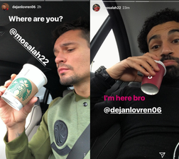 Liverpool fans are loving the growing bromance between Mohamed Salah and Dejan Lovren