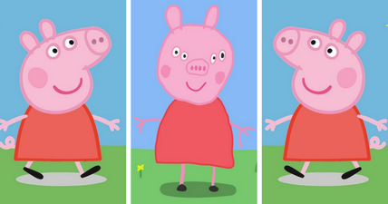 Front-facing Peppa Pig is a mutant who will haunt your dreams tonight