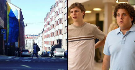 There’s a 50ft tall graffiti in Sweden that is straight out of Superbad