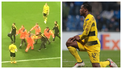 Michy Batshuayi suffers suspected ankle break in derby match vs Schalke