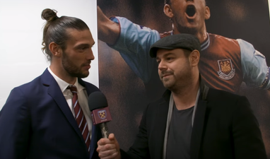 Danny Dyer trolls Andy Carroll in post-match interview