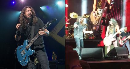 Foo Fighters invite a fan on stage to play Monkey Wrench and he f**king shreds on the guitar