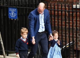 We missed the adorable moment between George and Charlotte yesterday