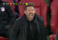 Viewers think they know the insult Diego Simeone shouted at the referee against Arsenal