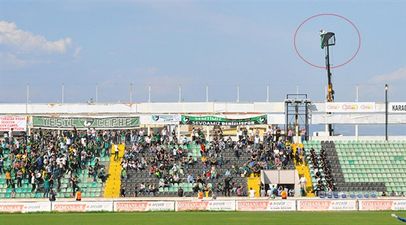 Turkish football fan receives stadium ban, hires crane to watch team instead