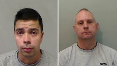 Two men in custody after police find them ‘tied up on bench and covered in paint’