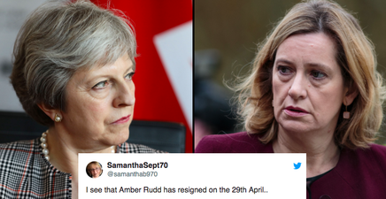 Everyone is making the same joke about Amber Rudd’s resignation