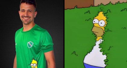 Argentinian side unveil absolutely incredible shirt with Homer Simpson meme on it