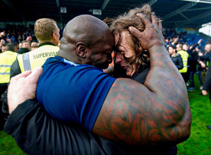 Adebayo Akinfenwa’s arms are big