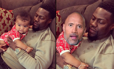 Kevin Hart responds to The Rock’s baby picture with hilarious new photoshop