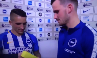 WATCH: Geoff Shreeves gives MOTM award to the wrong man after Brighton’s win over Man United