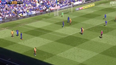 WATCH: Confusion over where Reading defender should be taking throw-in from