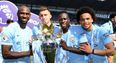 Eliaquim Mangala mocked for appearing at Manchester City’s title presentation