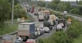 Bank holiday traffic was so bad that people started playing Twister