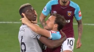 Everyone enjoyed Mark Noble’s attempt to square up to Paul Pogba