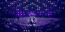 Protestor runs onstage and steals microphone during UK’s Eurovision performance