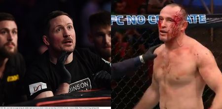 John Kavanagh’s reaction to extremely rare UFC finish really says it all