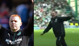 Neil Lennon sent off for airplane celebration after last minute goal against Rangers