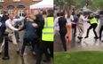 Shocking footage shows brawl breaking out at Ascot