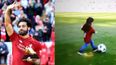 WATCH: Mo Salah upstaged by daughter during golden boot presentation