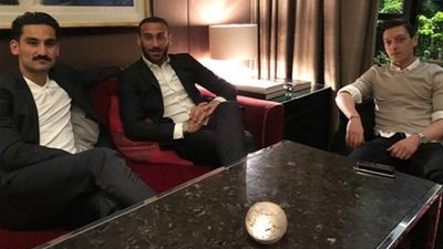 Mesut Ozil and Ilkay Gundogan in trouble with German FA after photo with Turkish president emerges