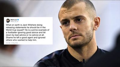 Jack Wilshere fires back at journalist who questioned his response to missing the England call-up