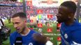 Antonio Rudiger used his post-match interview to beg Eden Hazard to stay at Chelsea