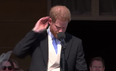 Prince Harry attacked by a bee during speech and Meghan had brilliant response