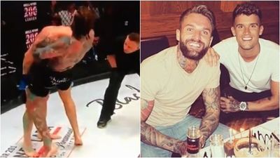 Geordie Shore’s Aaron Chalmers makes Bellator debut and chokes opponent out cold