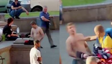 Man knocked out after ‘trying to fight Liverpool fans’ in Kiev