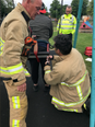 Firefighters rescue man trapped in a child’s swing for three hours