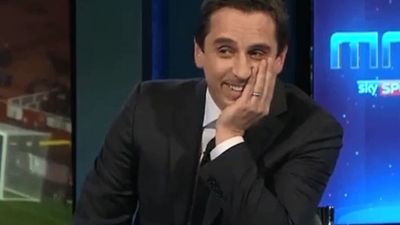 Gary Neville laughs off report that Sky Sports won’t take action after Liverpool joke