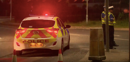 Manchester hit-and-run leaves five people seriously injured after driver attempts to drift around roundabout