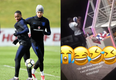 Dele Alli posts hilarious video of Raheem Sterling getting hit in the face with a basketball