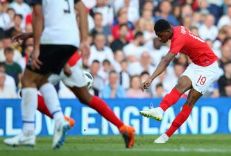 England fans are getting giddy after Marcus Rashford’s screamer