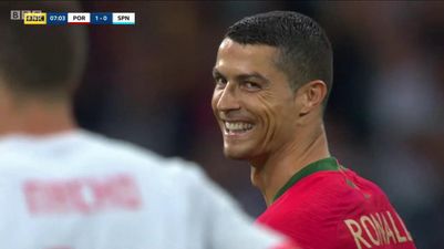 Ronaldo’s smirk at Nacho after his penalty didn’t go unnoticed