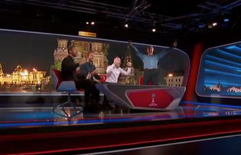 England fans loved the contrasting reactions to Harry Kane’s winner in the BBC studio