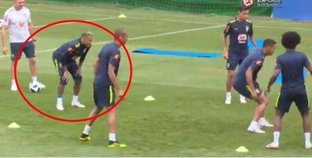 Neymar hobbles out of Brazil training session after 15 minutes