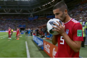 Iran player unveils the greatest throw-in in World Cup history against Spain