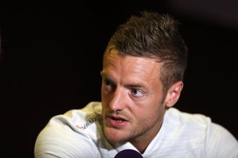 Jamie Vardy interrupted a press conference to ask Harry Maguire how big his head is